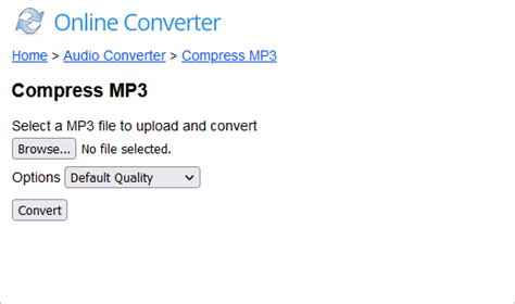 mp3 compress online